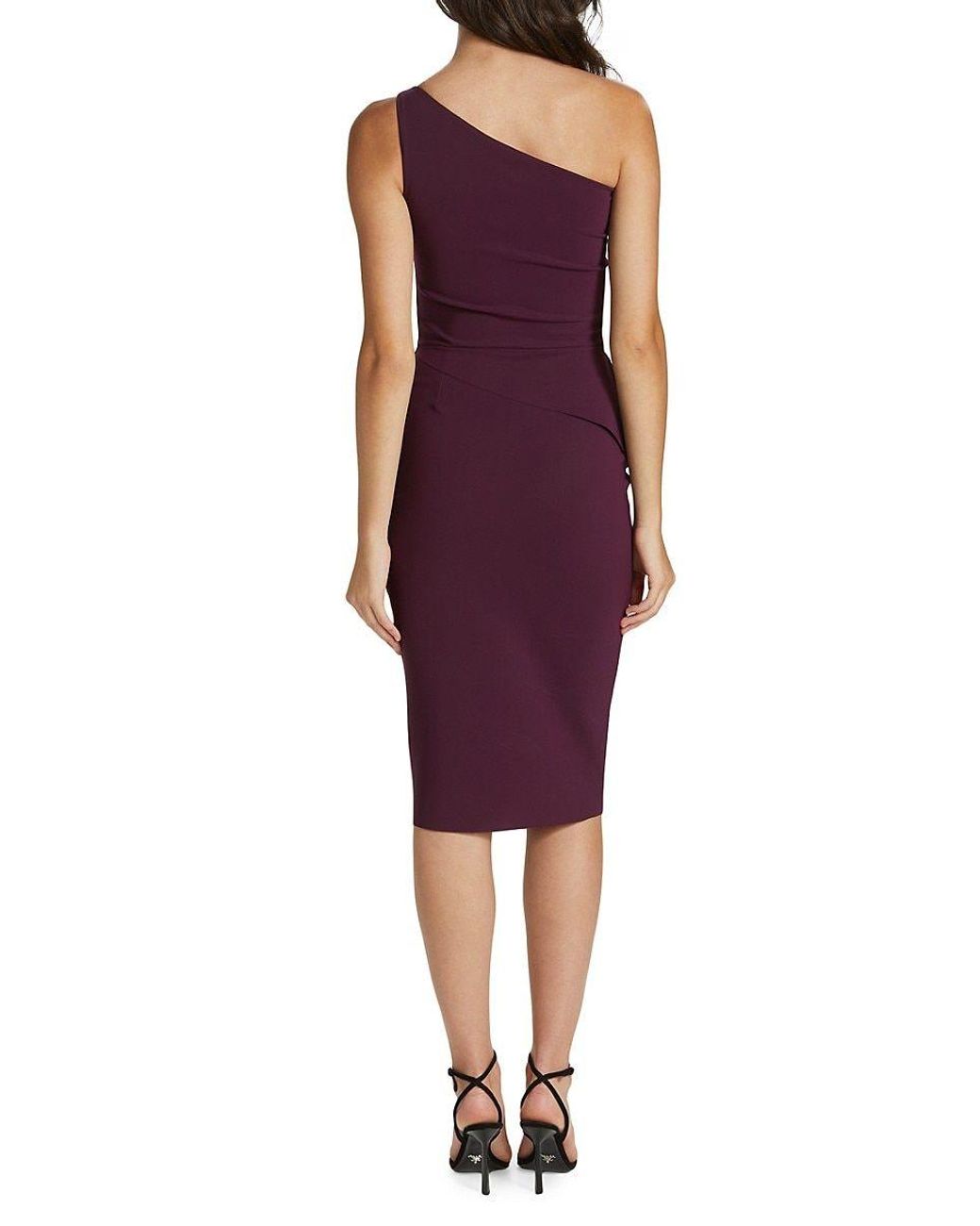 La Petite Robe Di Chiara Boni Zulema Oneshoulder Peplum Dress in