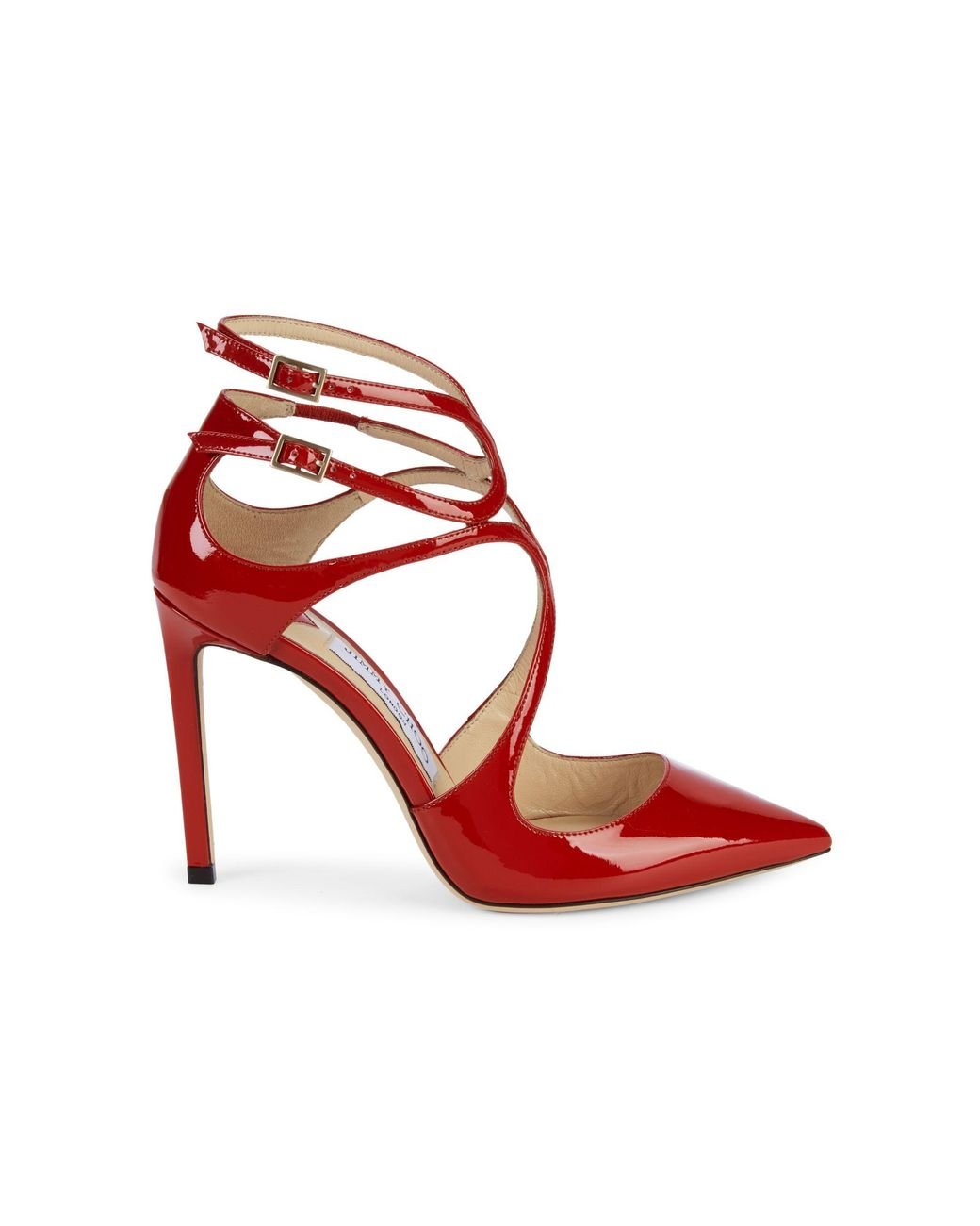 Jimmy Choo Lancer 100 Patent Pump in Red | Lyst Canada