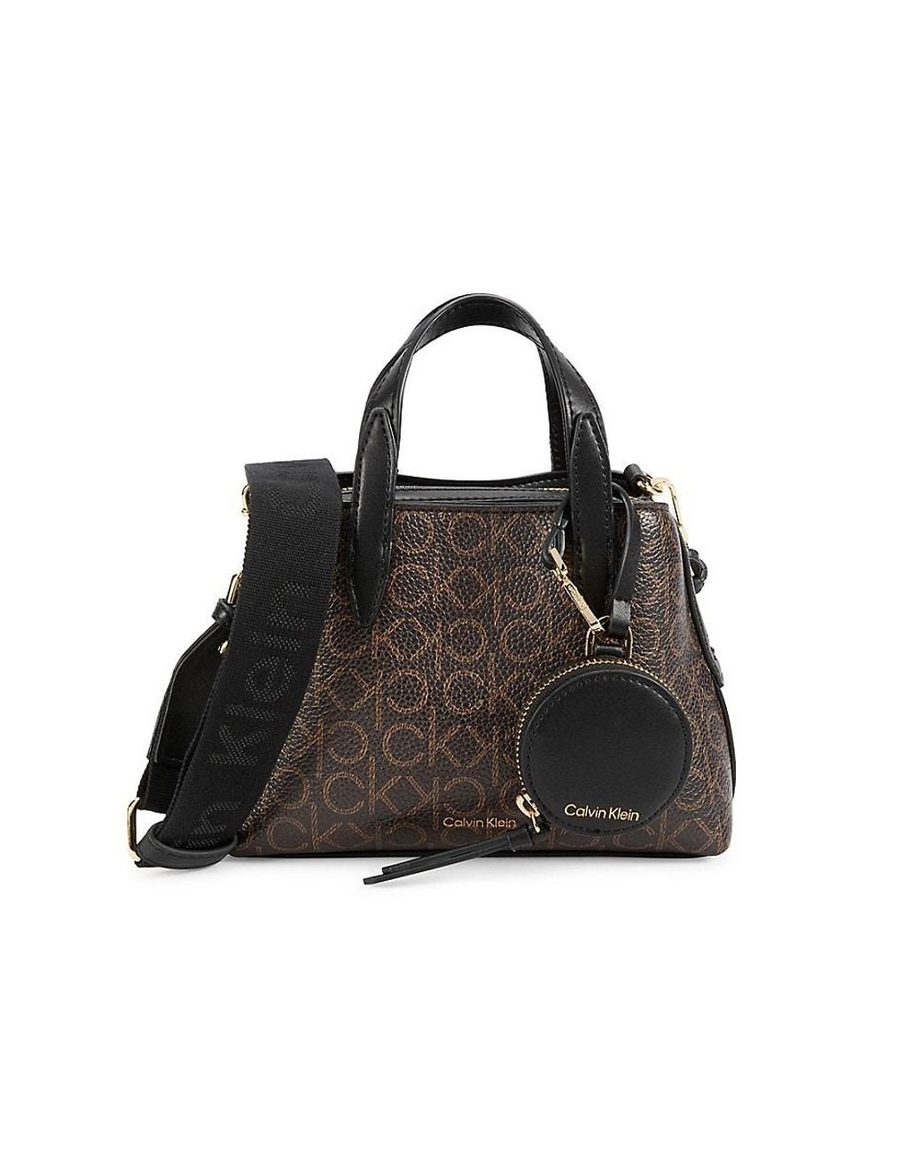 Calvin Klein Millie Monogram Crossbody Bag in Black Lyst Canada