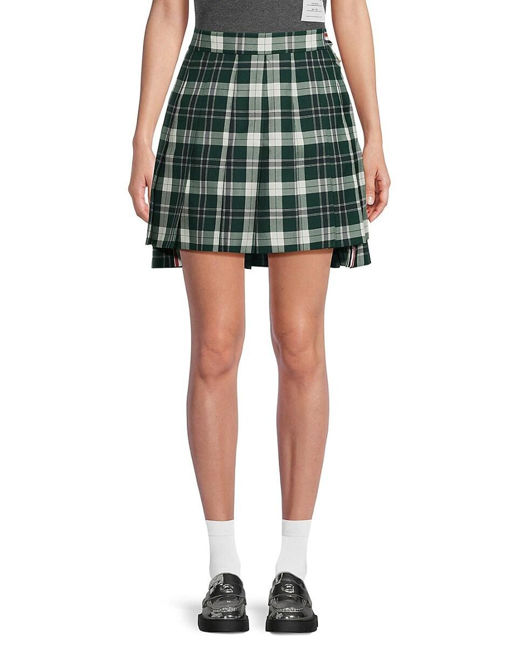 ミニスカート Thom Browne Pleated Wool Miniskirt Thom Browne Cavalry Twill Wool Pleated Mini Skirt | 26