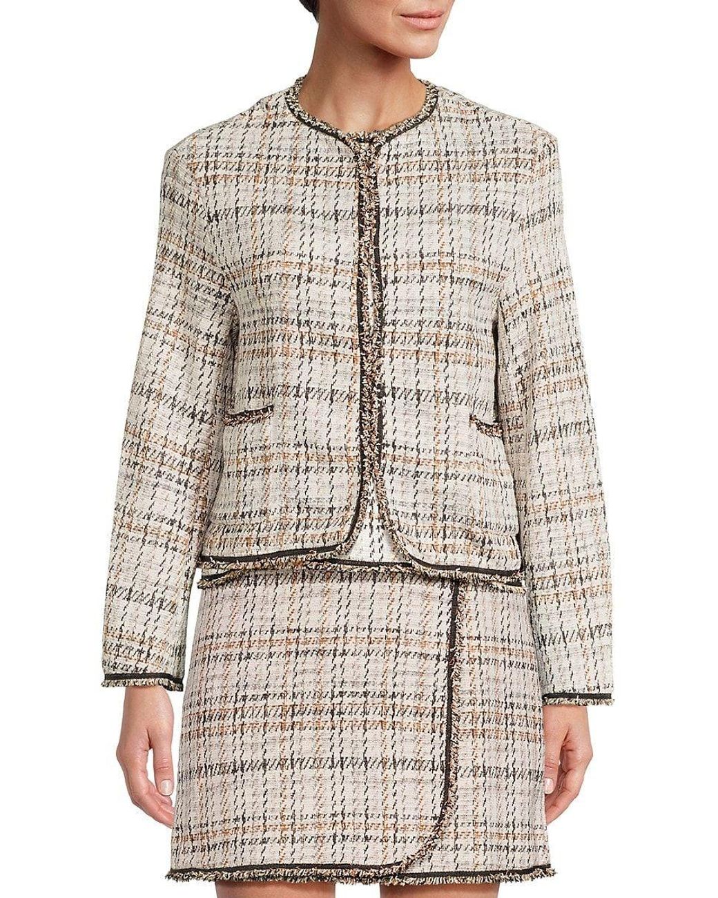 Max studio shop tweed jacket