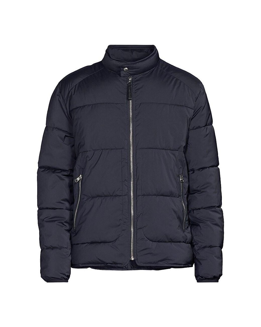 Calvin Klein Moto Puffer Jacket in Black for Men Lyst