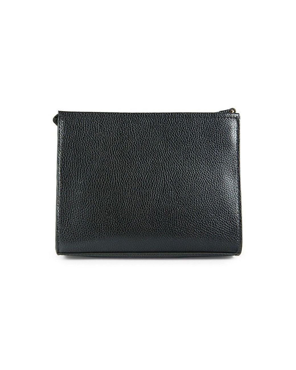Marc Jacobs Grind Leather Cosmetic Pouch in Black | Lyst