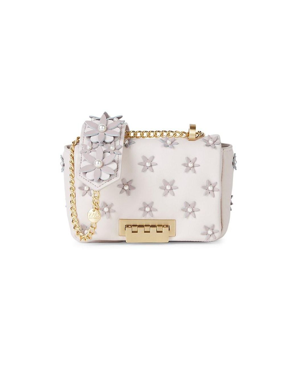 Zac Zac Posen Arthette Faux Pearlstudded Leather Mini Bag Lyst