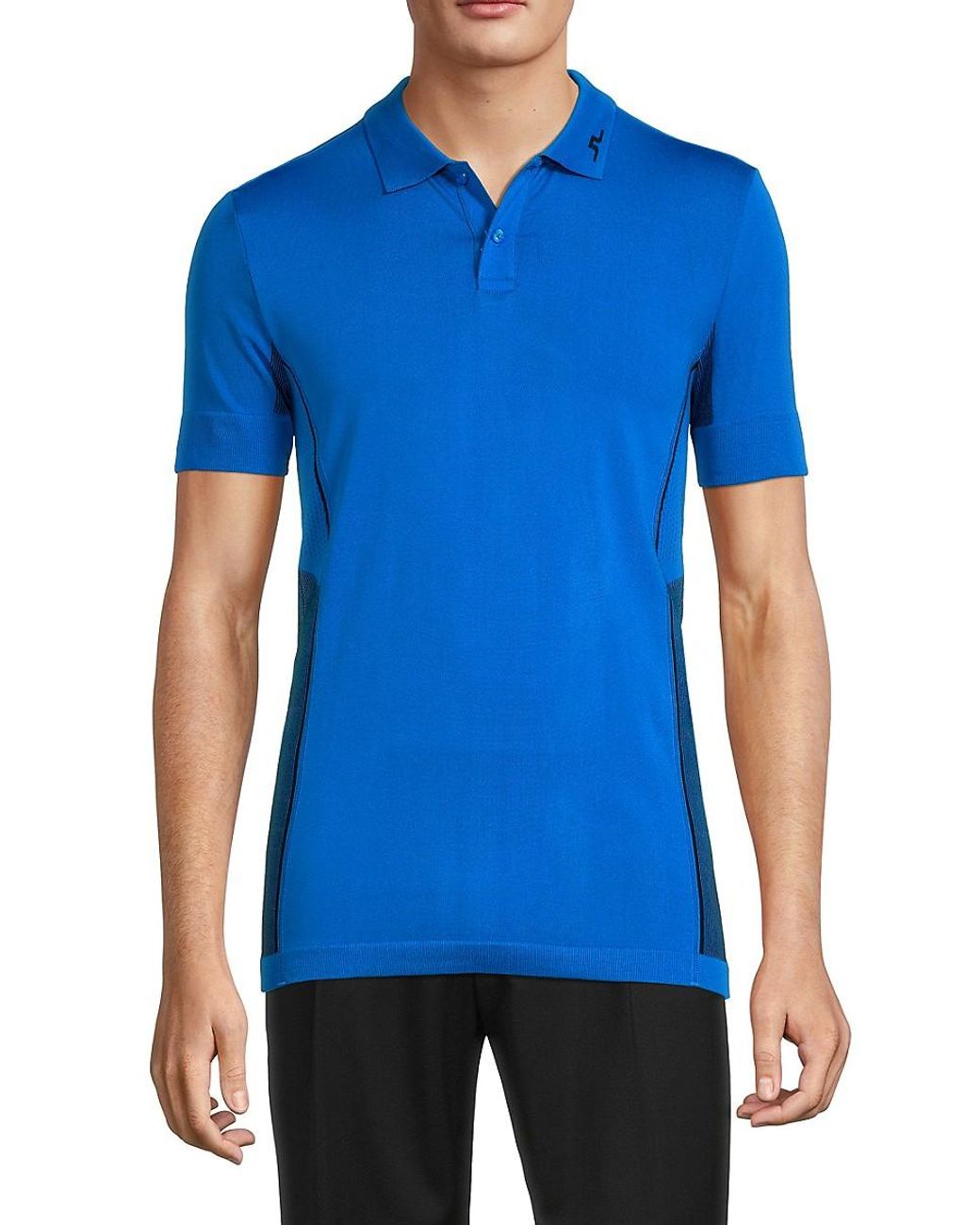 J.Lindeberg J.lindeberg Ai Logo Golf Polo in Blue for Men Lyst