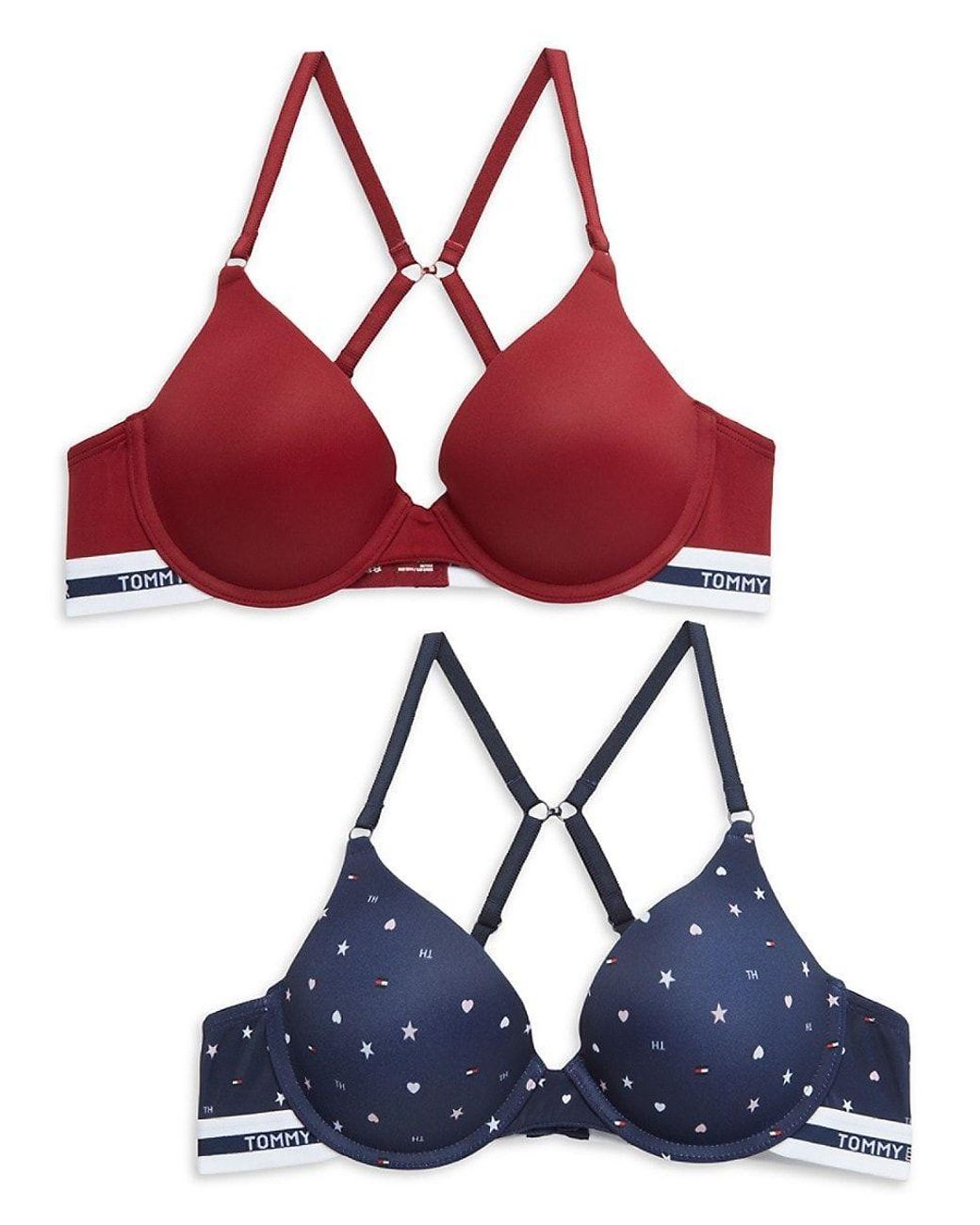 Tommy Hilfiger 2pack Push Up Bras in Red Lyst