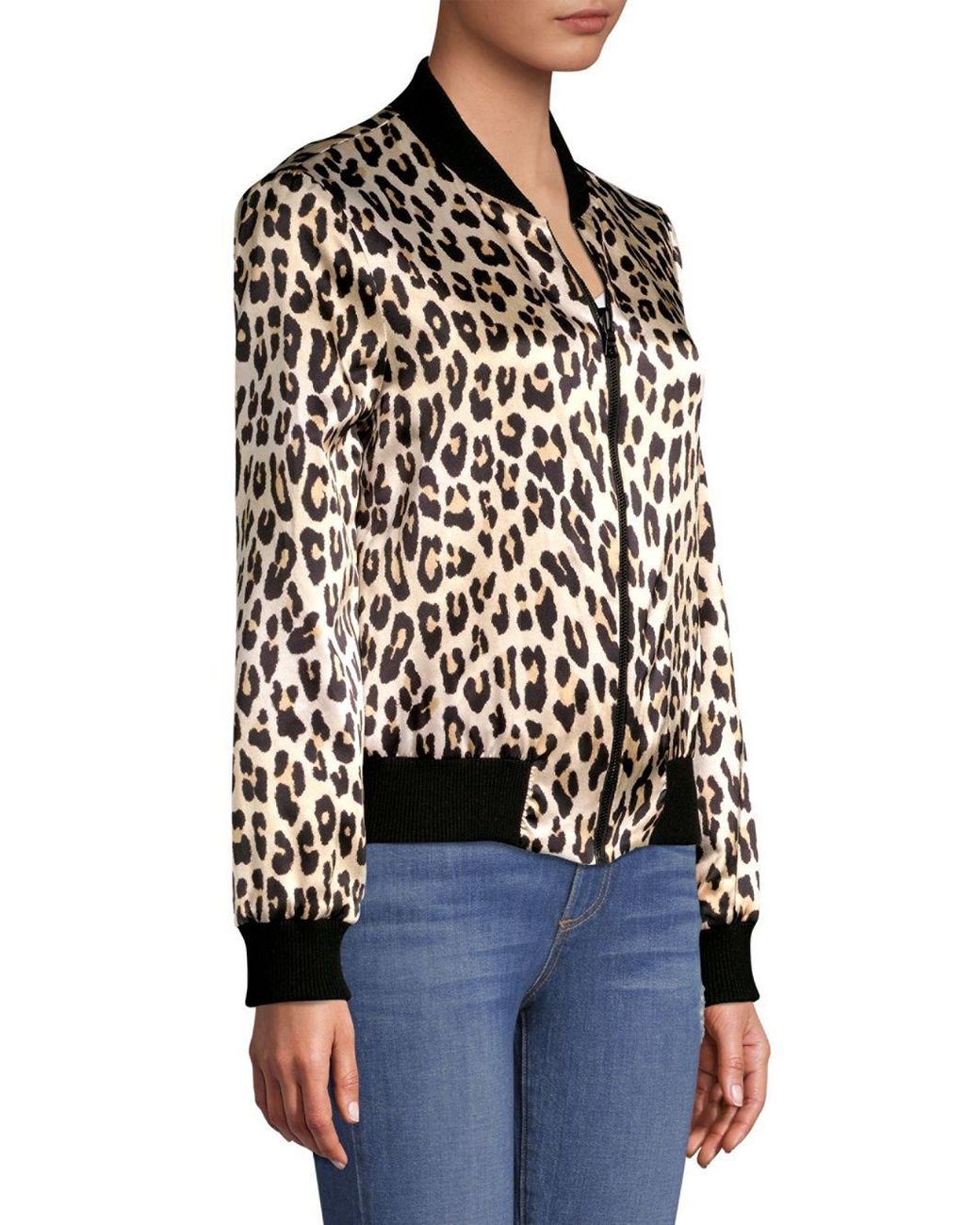 Lonnie Reversible Leopard Bomber Jacket 