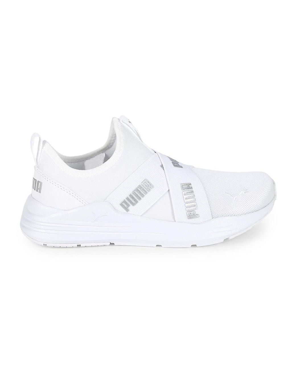 PUMA Wired Run Slip-on Sneakers in White | Lyst