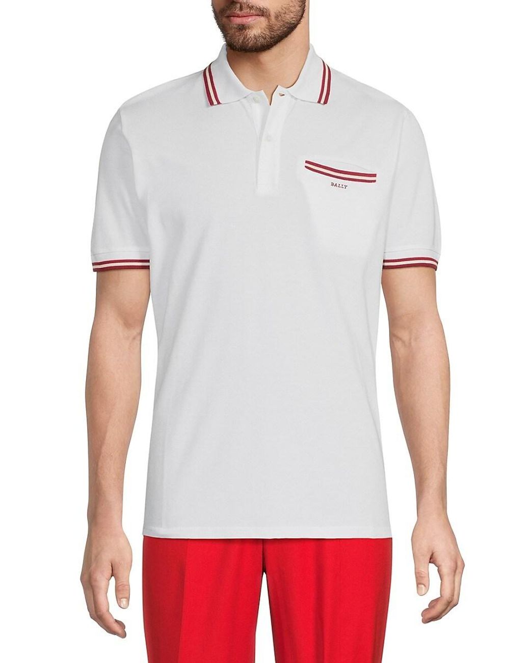 【関税&送料込】Bally T-shirts and Polos White BALLY_MJE06N_CO228_U001_01.jpg