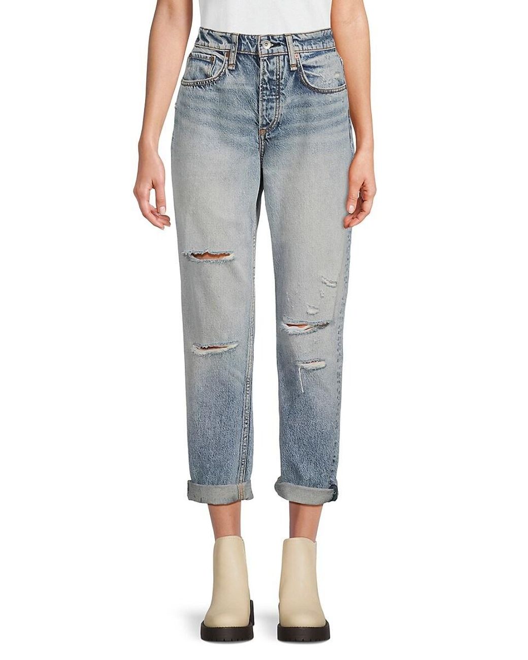 Rag and bone distressed best sale boyfriend jeans