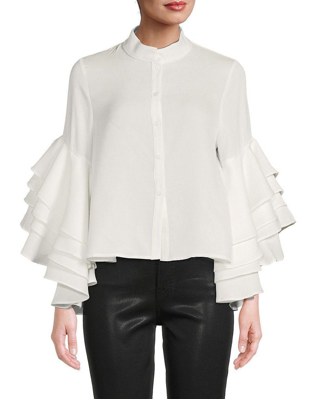 Gracia cheap ruffle blouse