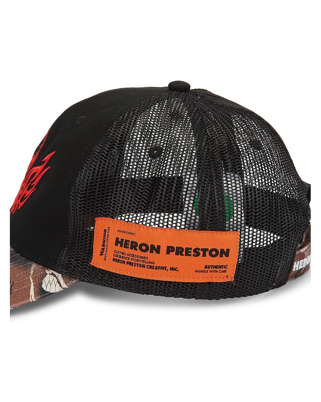 Heron Preston Flaming Skull Trucker Hat in Red for Men | Lyst UK