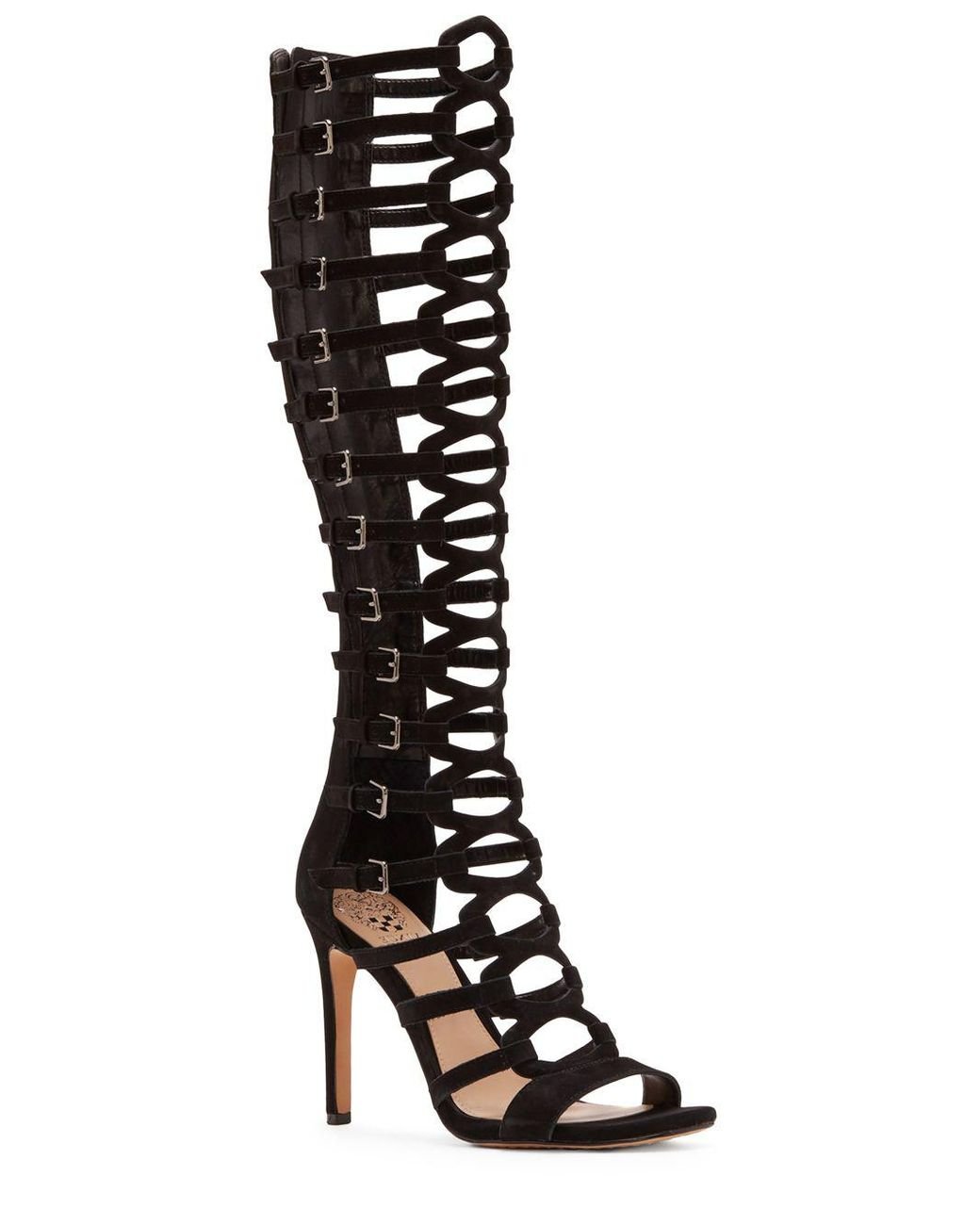 Vince Camuto Chesta Over-the-knee Gladiator Sandals in Black | Lyst