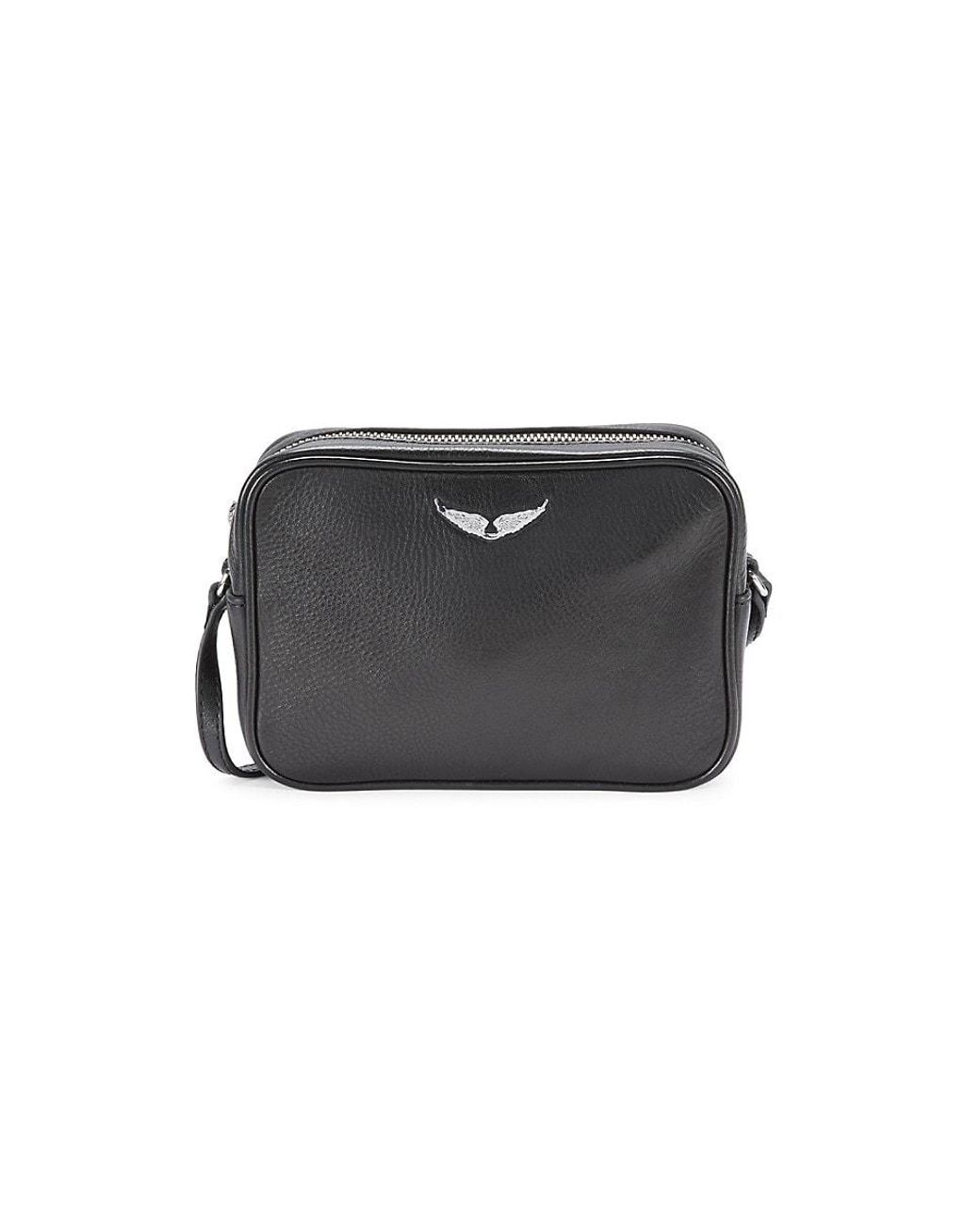 Zadig & Voltaire X-small Wings Leather Camera Bag in Black | Lyst