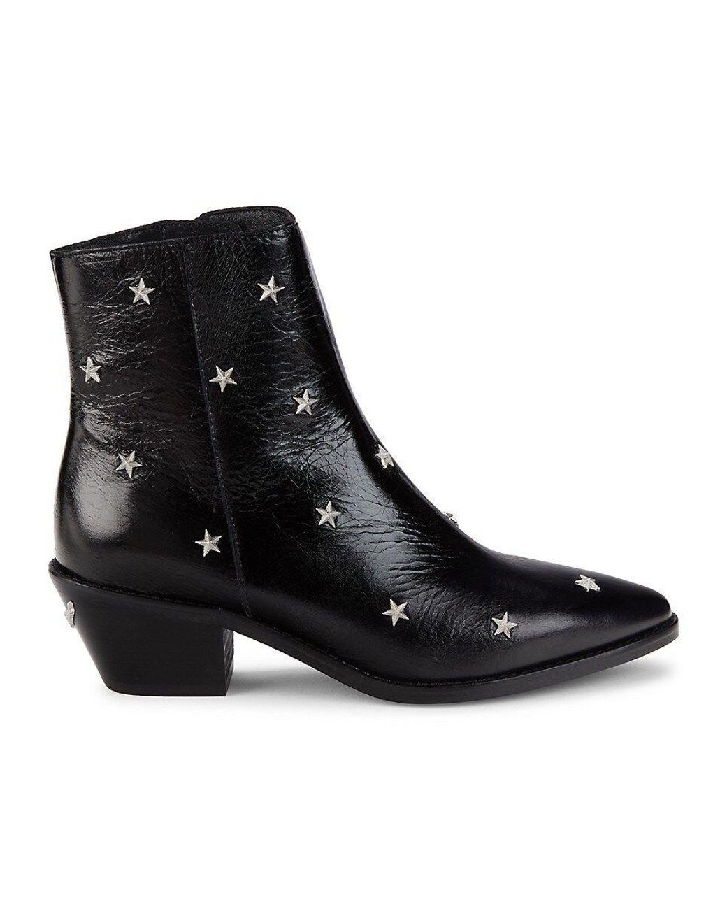 Bottines Cuir à Clous Zadig & Voltaire - Pointure 38 - Noir (occasion)