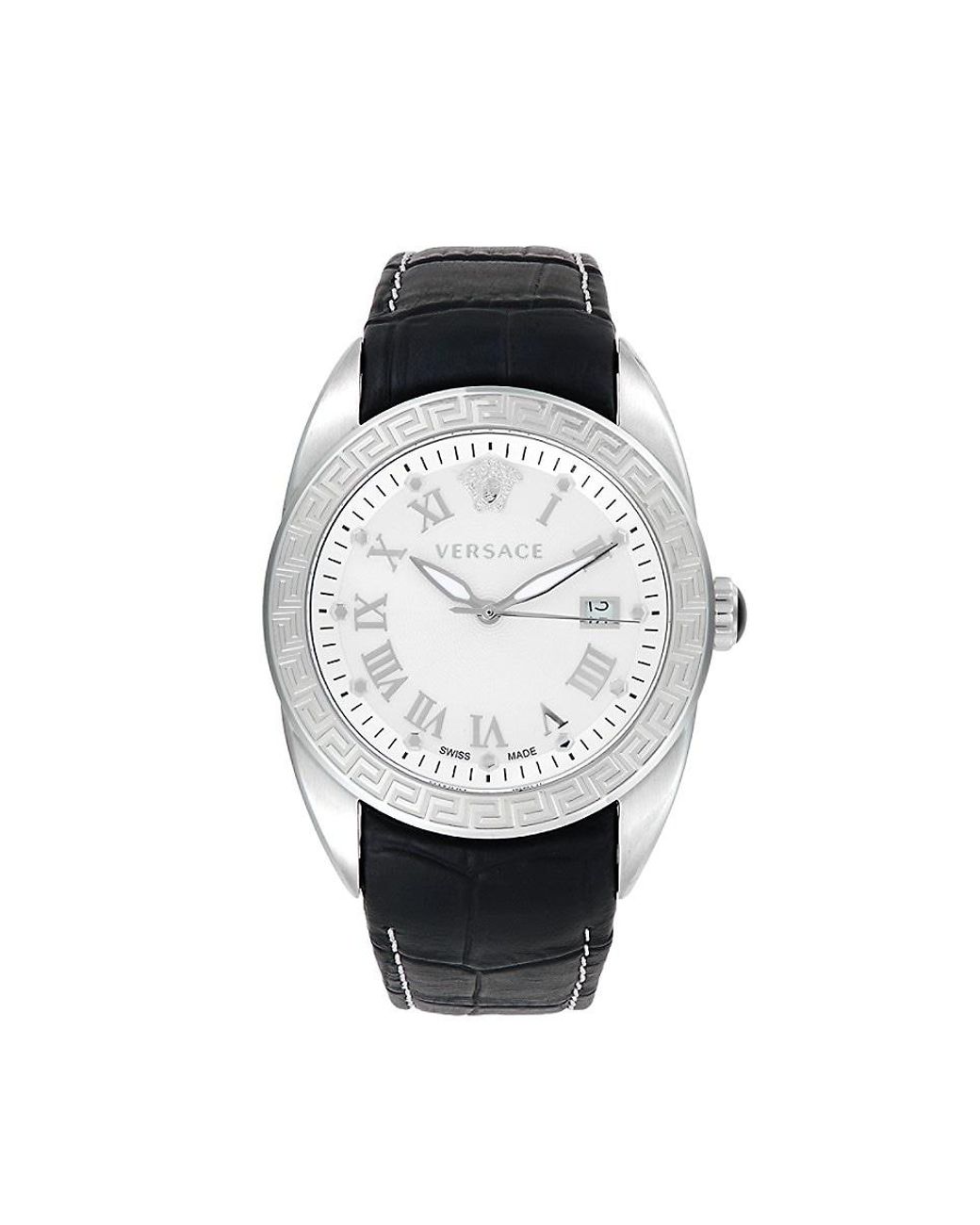 Versace V Sport Ii Stainless Steel & Leather-strap Watch in Natural for ...