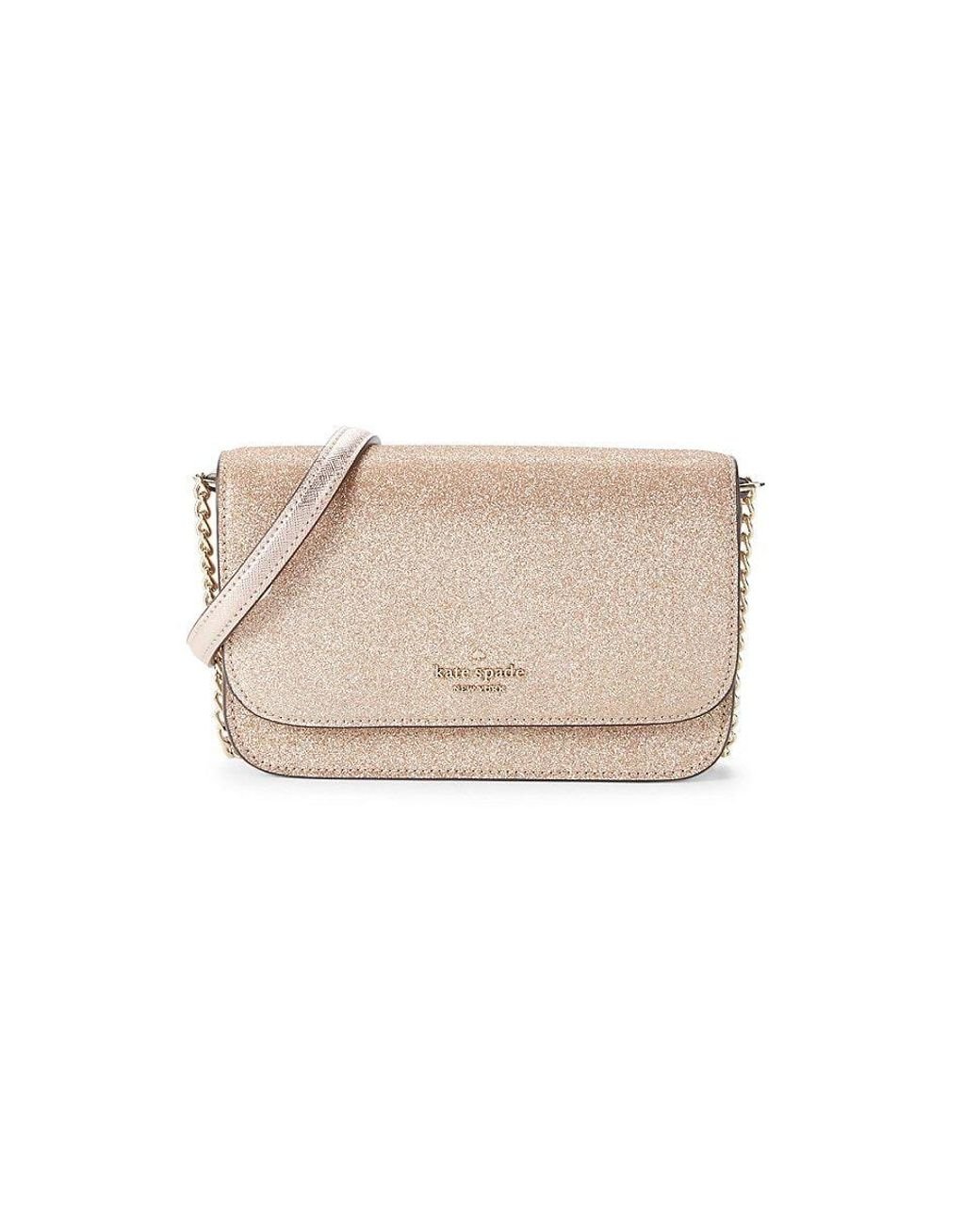 kate spade Rose Gold Glitter Crossbody Bag