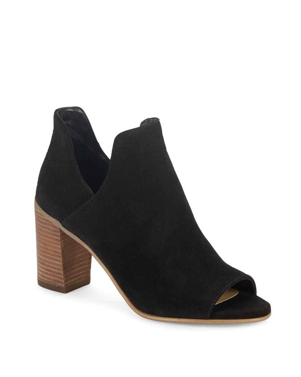 Steve madden black shop peep toe booties