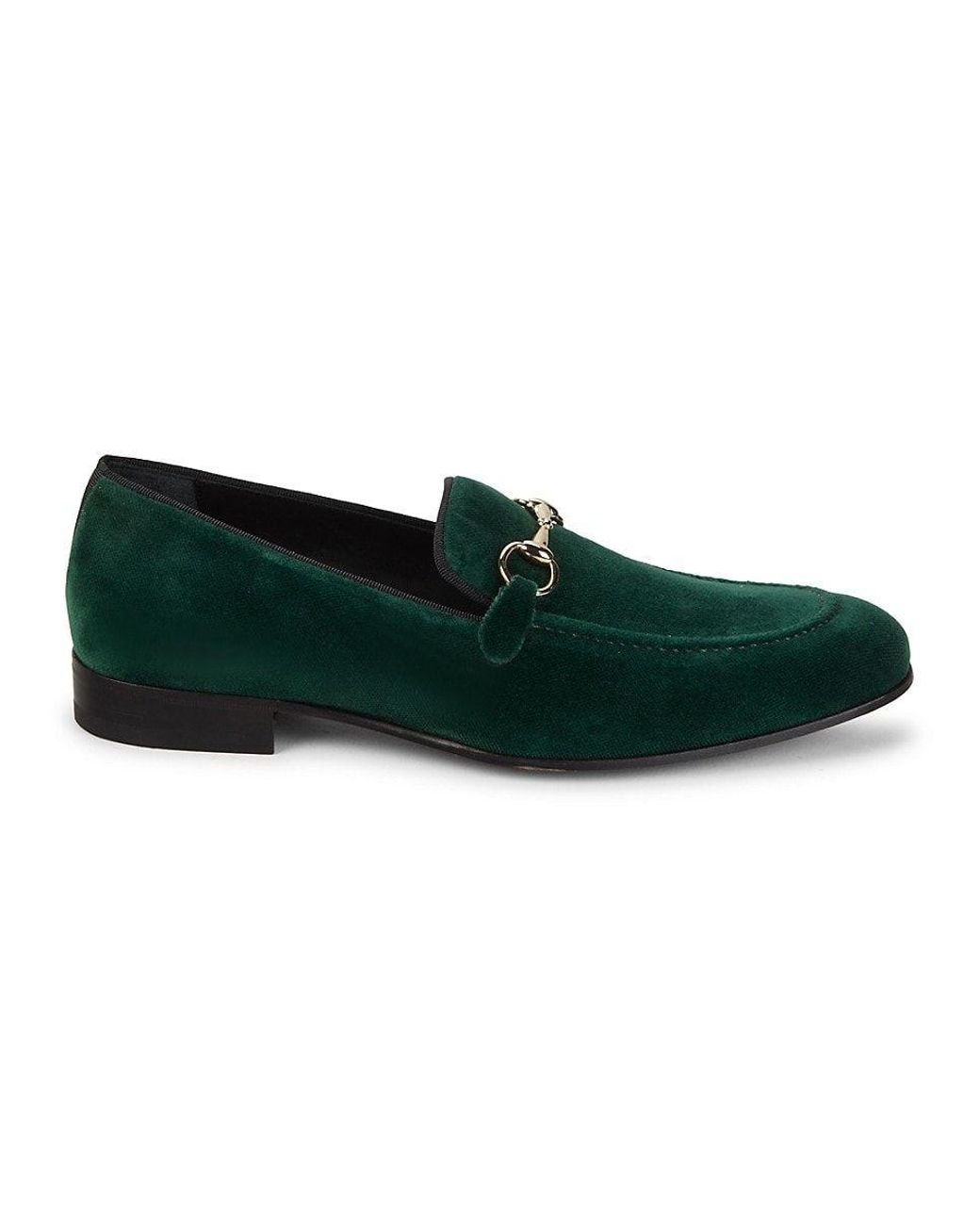 Mezlan Suede Bit Loafers in Green for Men Lyst