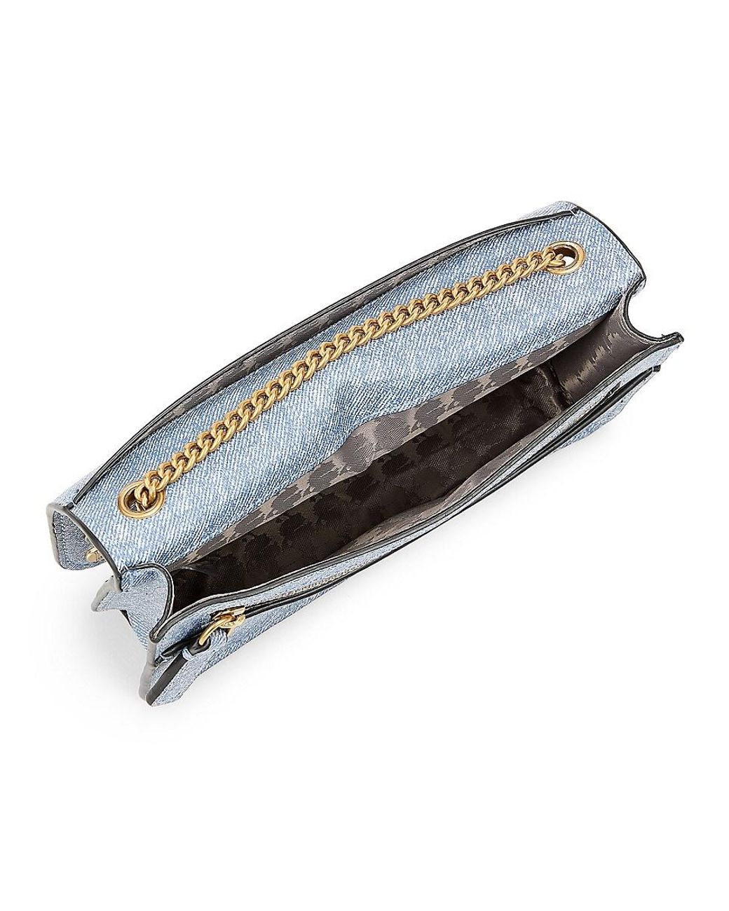 AAKAM ■ Studded Chain Wallet SAINT LAURENT Lambskin Bandana Studded Monogram Chain Wallet