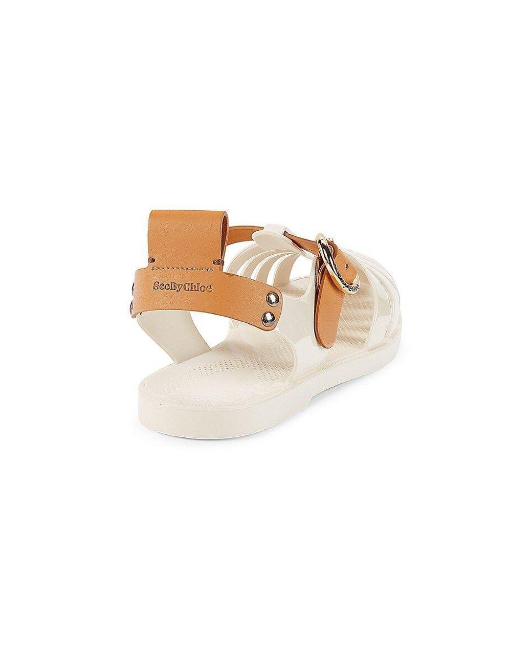 See By Chloé Millye Caged Sandals in White | Lyst