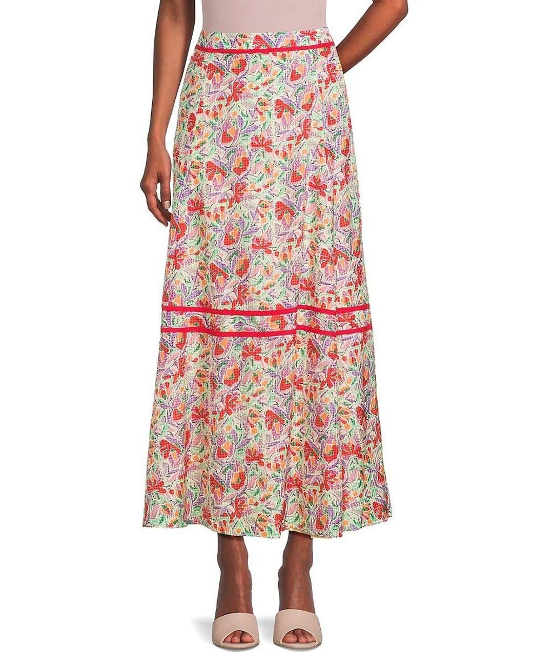 Aliyah crepe floral maxi dress shop