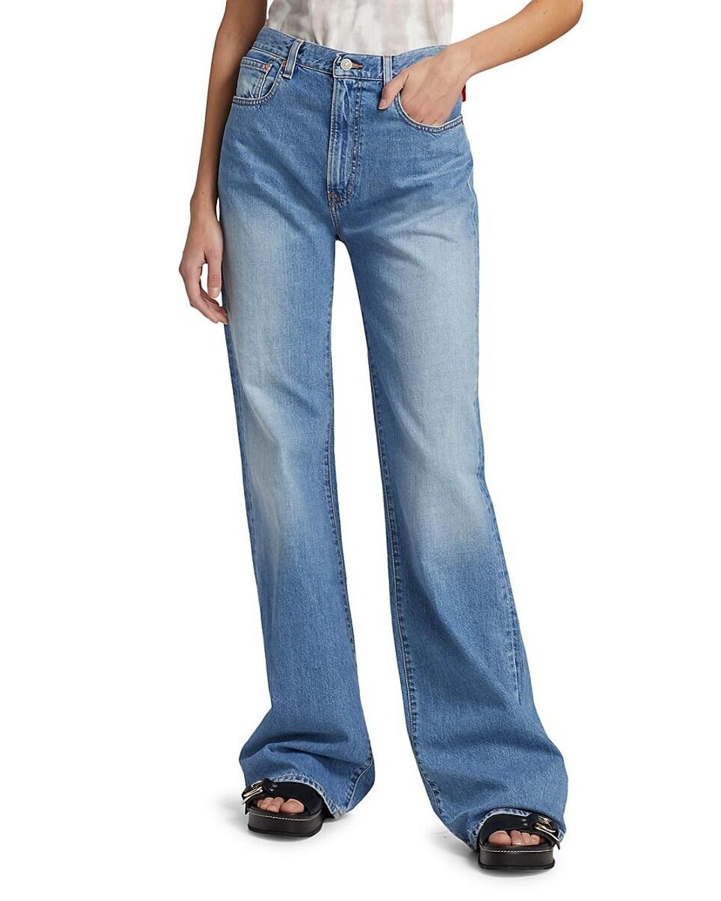 Denimist Denim Evelyn High-rise Wide-leg Jeans in Blue | Lyst