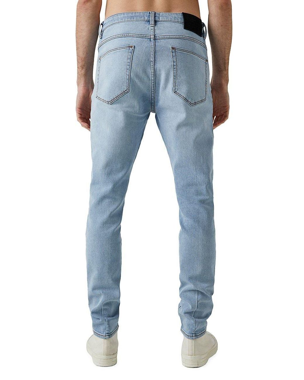 Neuw Rebel Loaded Ripped Skinny Jeans in Blue for Men Lyst