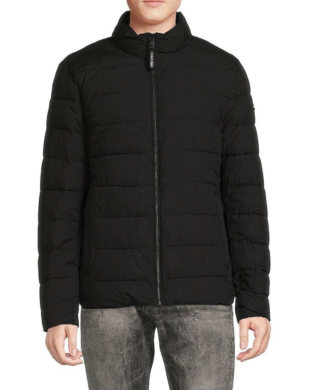 Calvin Klein Quilted Puffer Jacket in Black for Men | Lyst