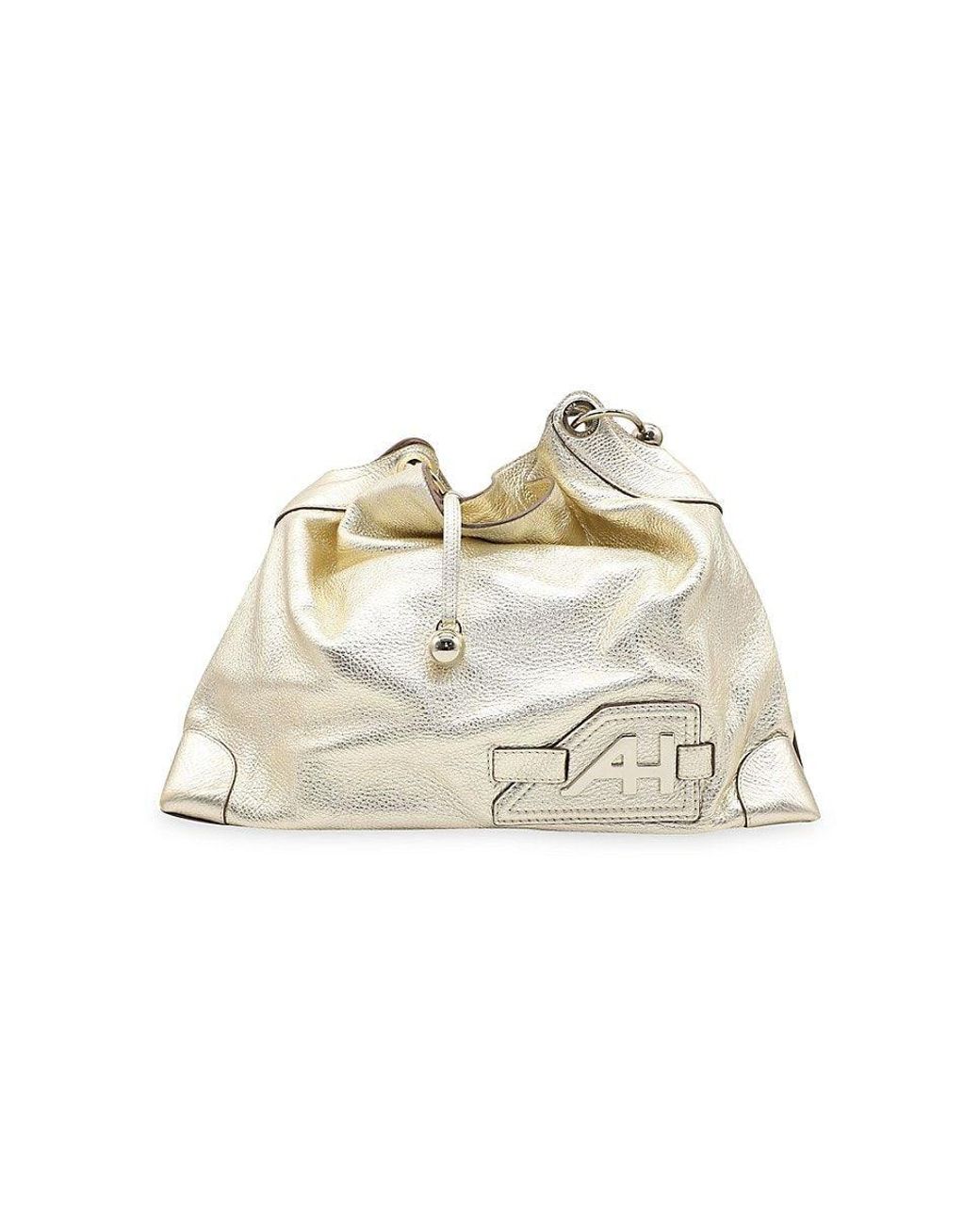 Anya Hindmarch Elrod Hobo Bag In Gold Leather in White Lyst