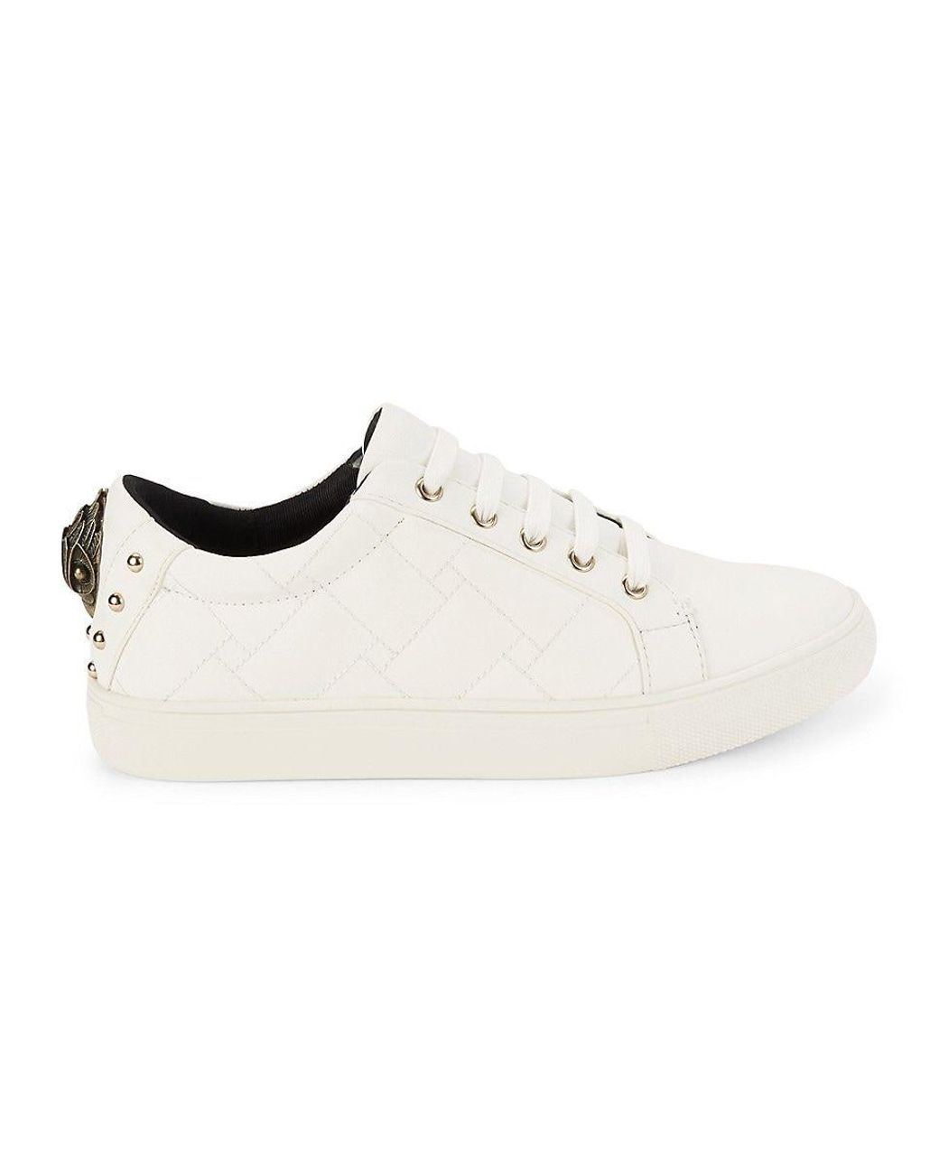Kurt Geiger Ludo Quilted Leather Sneakers in White | Lyst