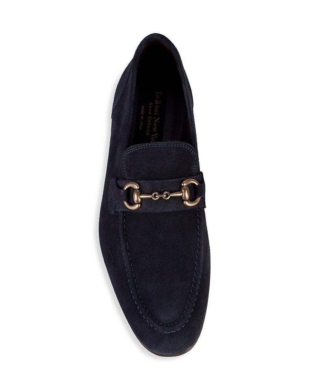 To Boot New York Suede And Leather Two bit Loafers in Black for