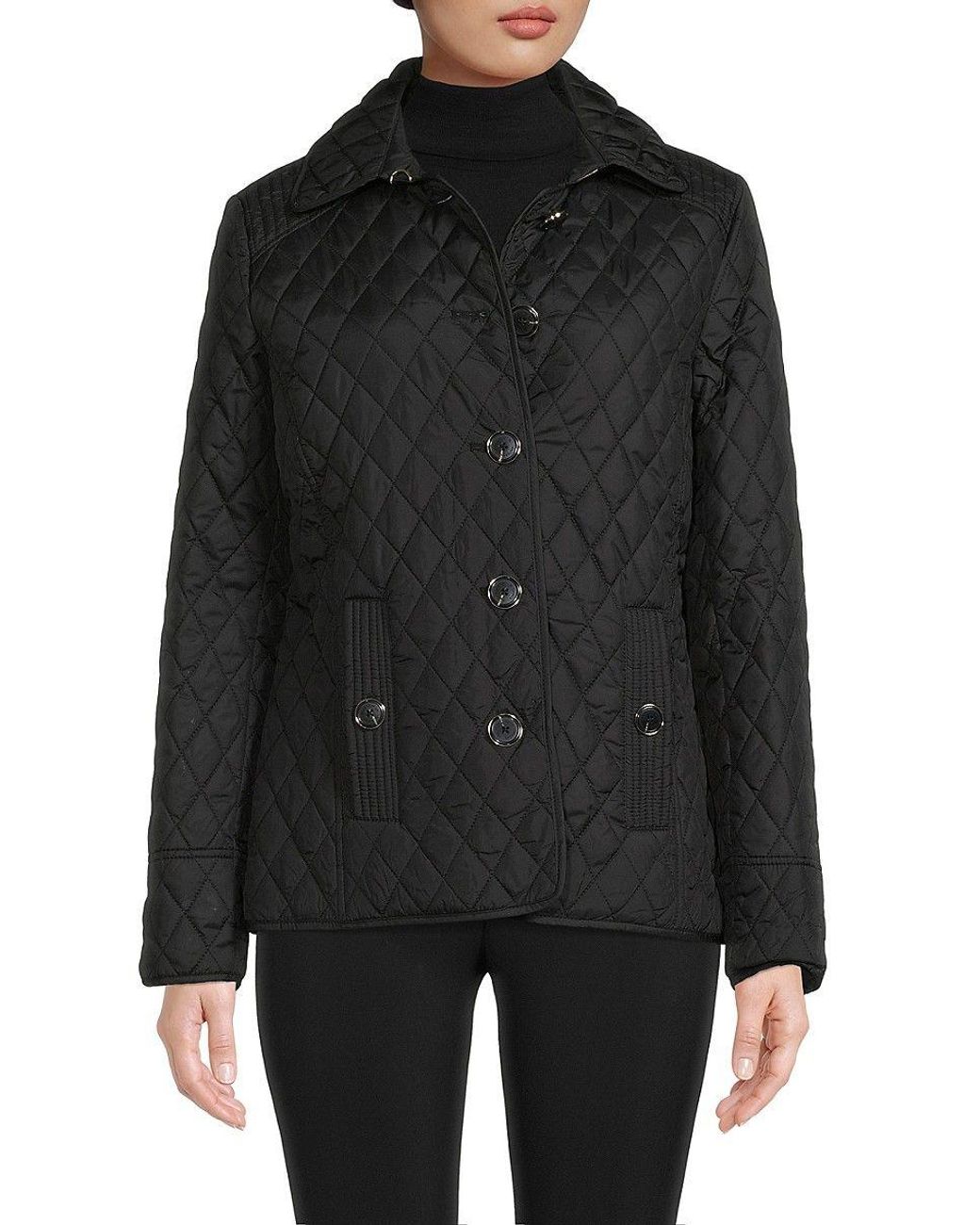 MICHAEL Michael Kors Quilted Jacket in Black Lyst