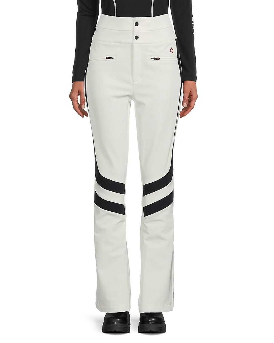 Perfect Moment Rainbow Aurora Flare Pant in White