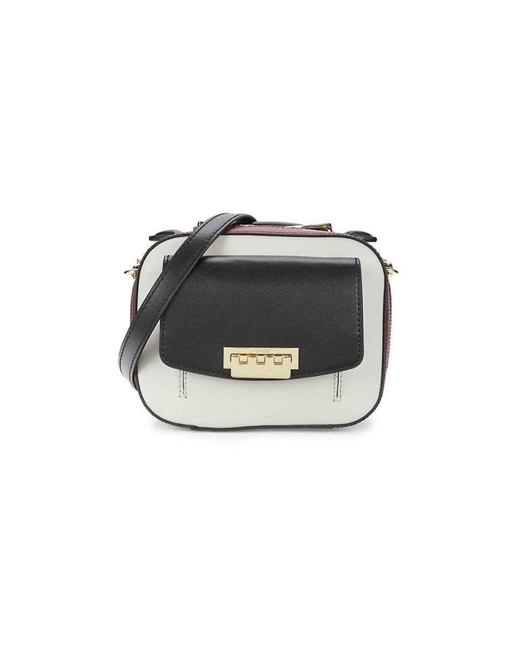 Zac Posen Earthette Leather Camera Crossbody Bag in Black Lyst