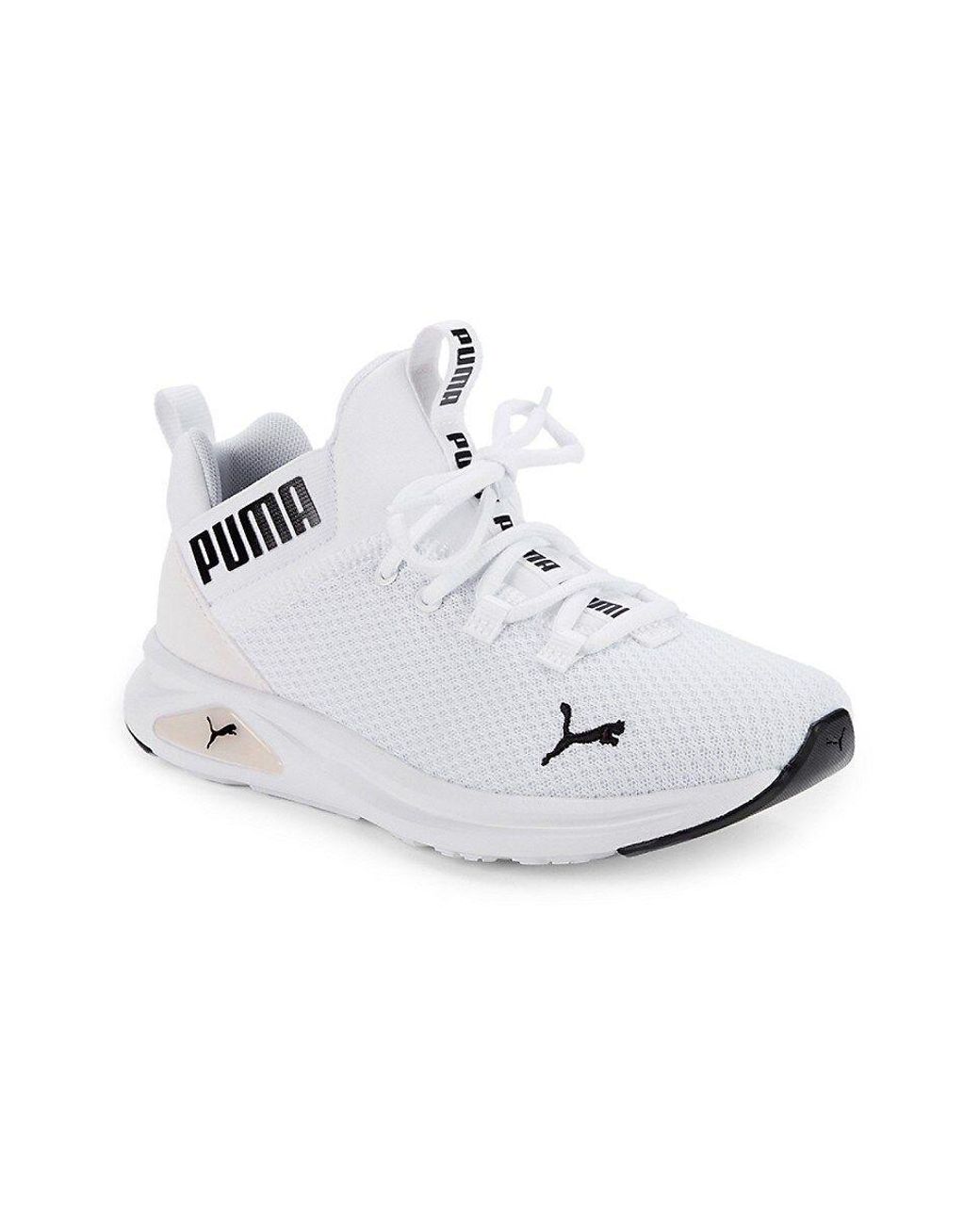 PUMA Enzo 2 Uncaged Mesh Running Shoes in White | Lyst