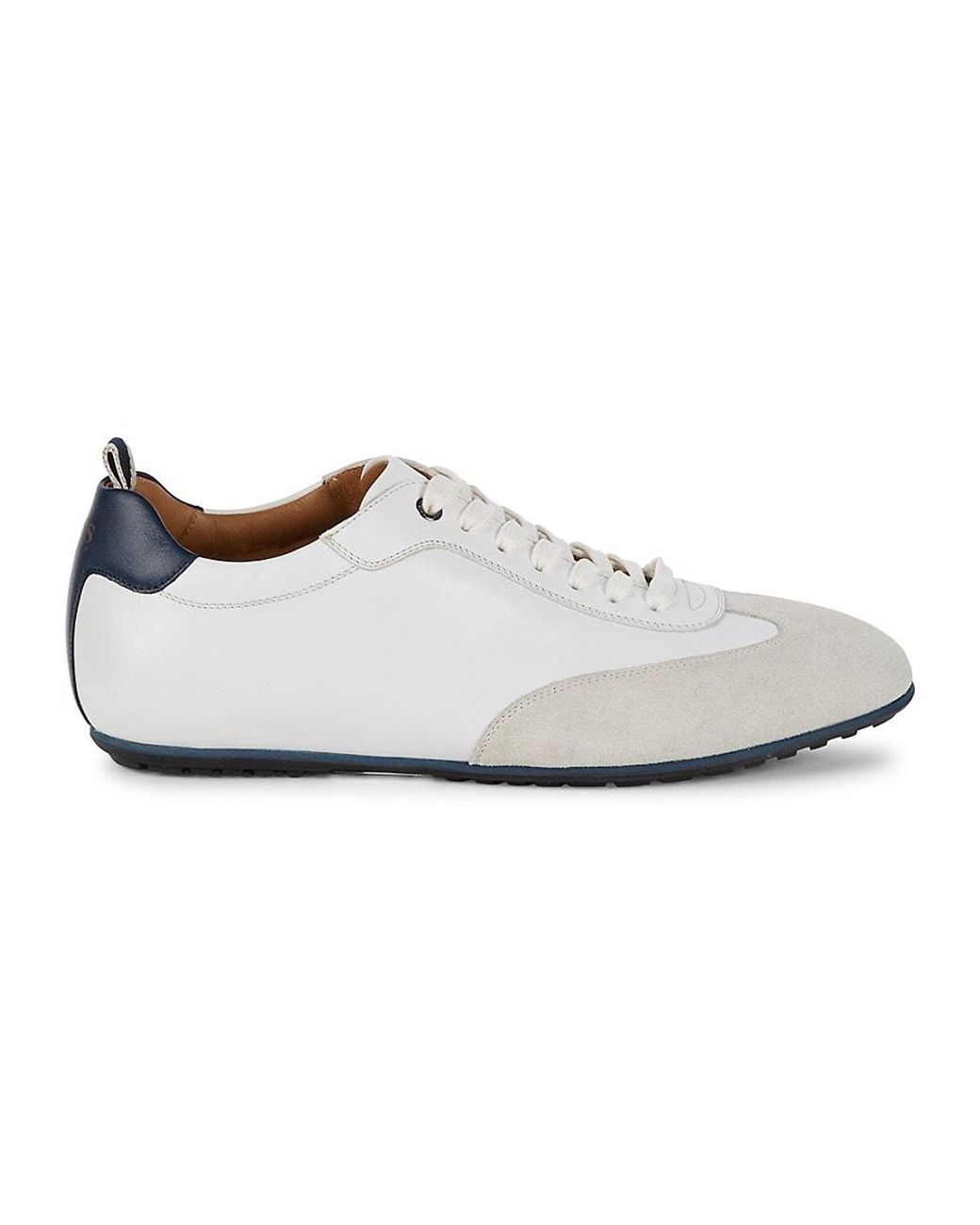 BOSS by HUGO BOSS Portobello Leather & Suede Sneakers in White for Men |  Lyst
