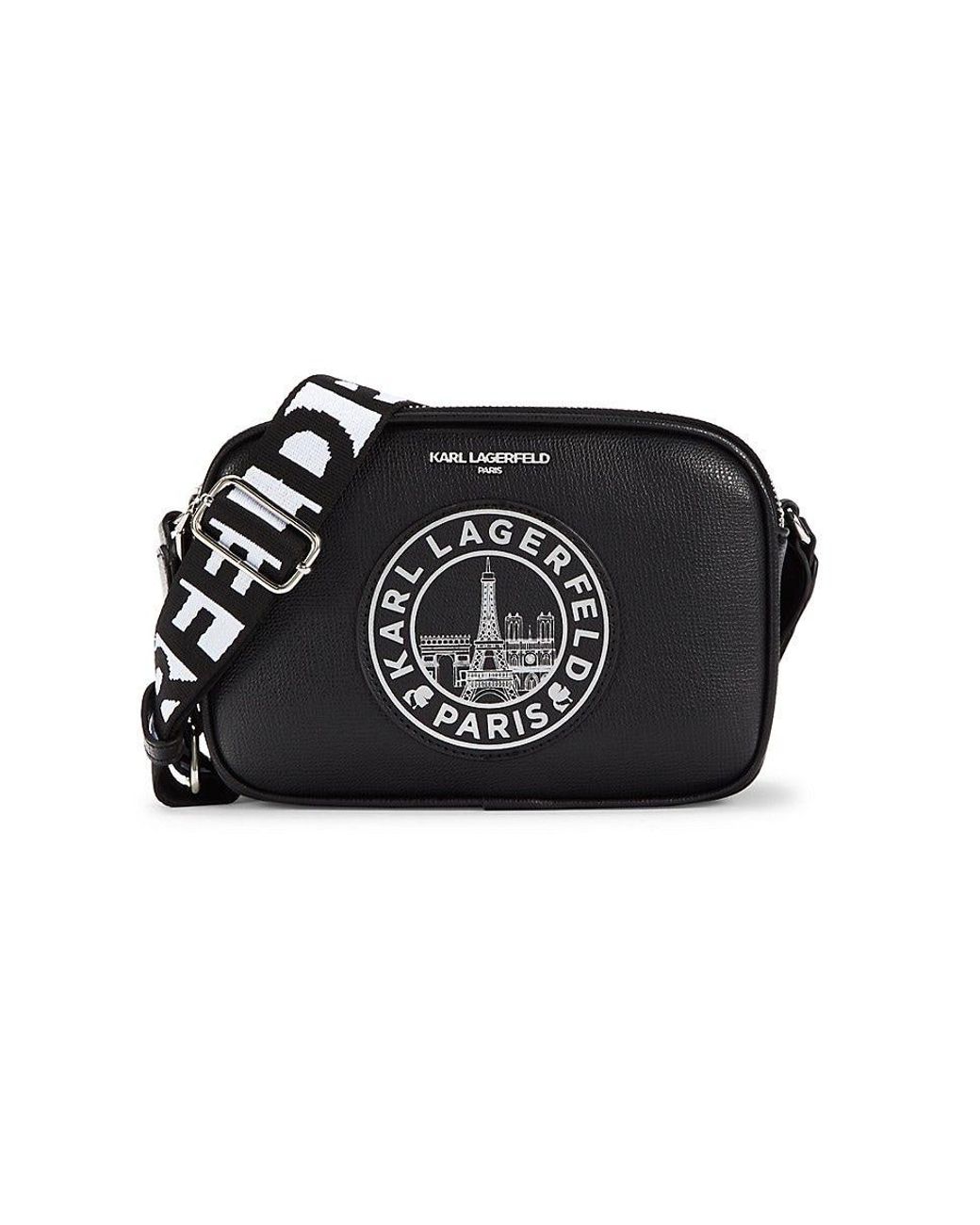 Karl Lagerfeld Maybelle Camera Crossbody Bag in Black Lyst