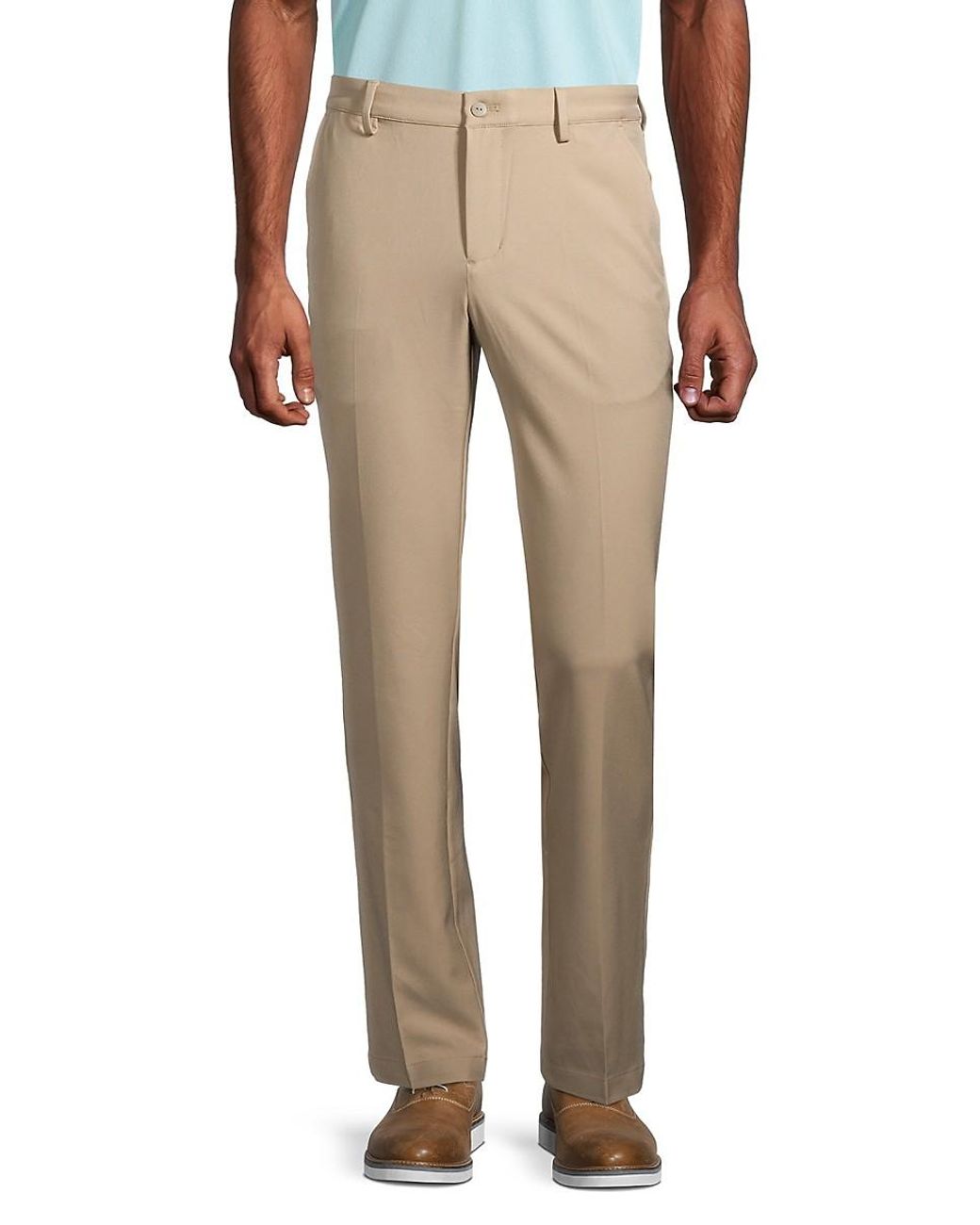Greg Norman Synthetic Classic-fit Club House Pants in Natural for Men ...