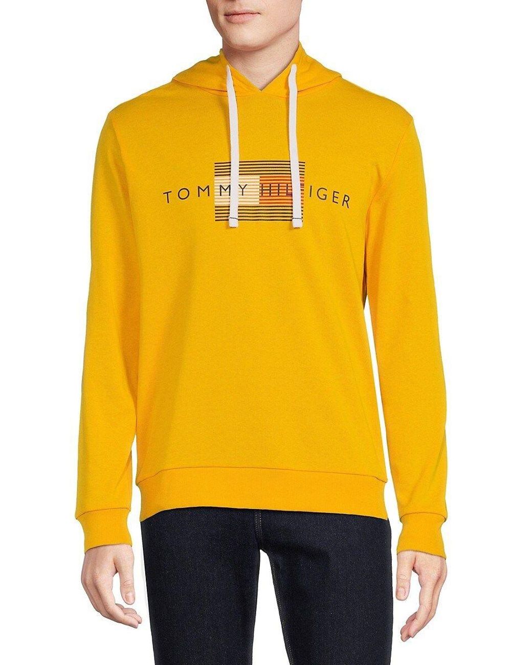 Tommy hoodie hot sale yellow