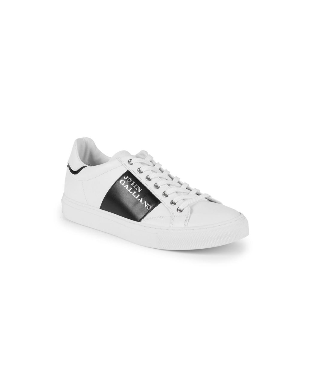 Leather low trainers John Galliano White size 42 IT in Leather - 33538178