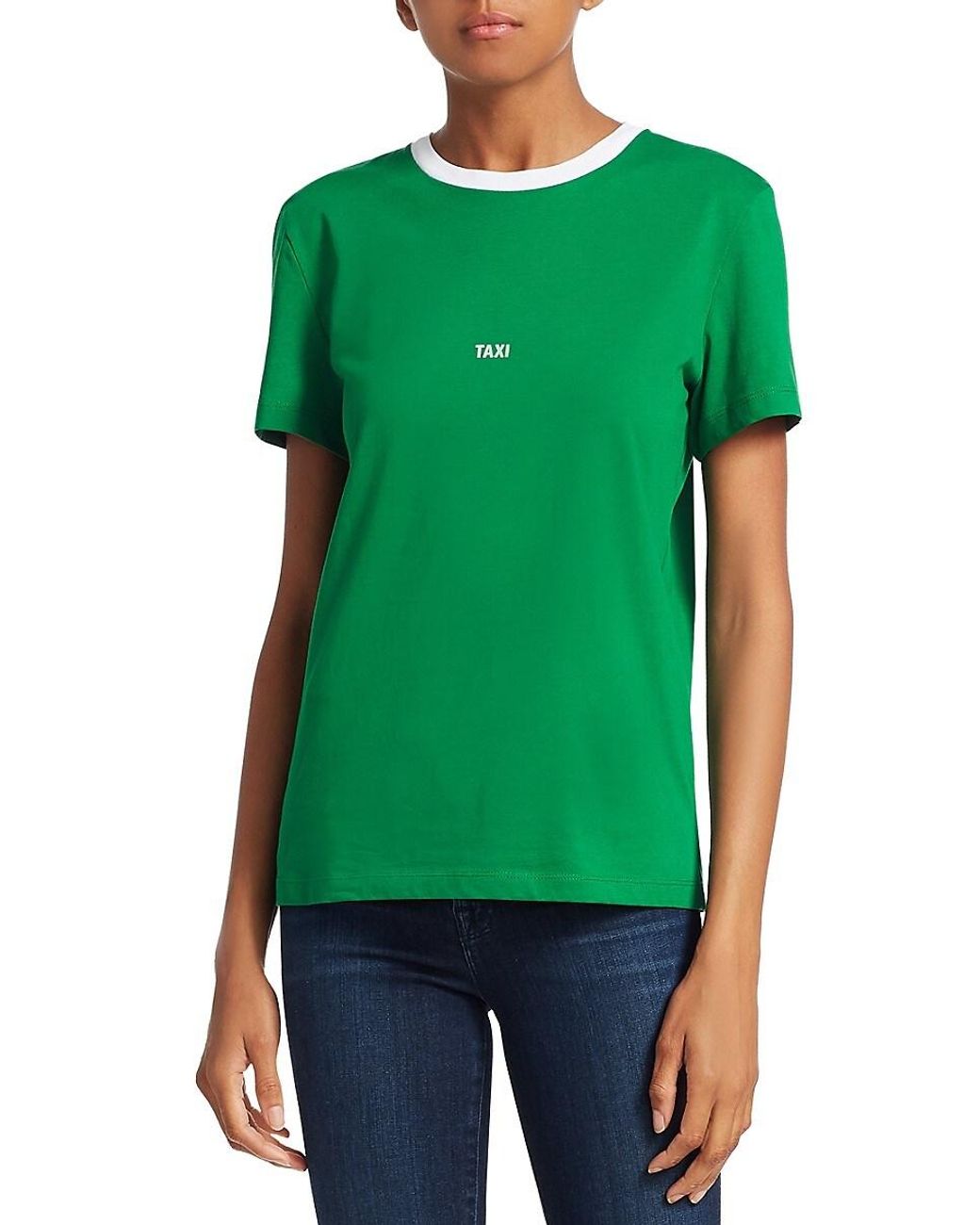 Helmut Lang Paris Taxi Tee in Green | Lyst
