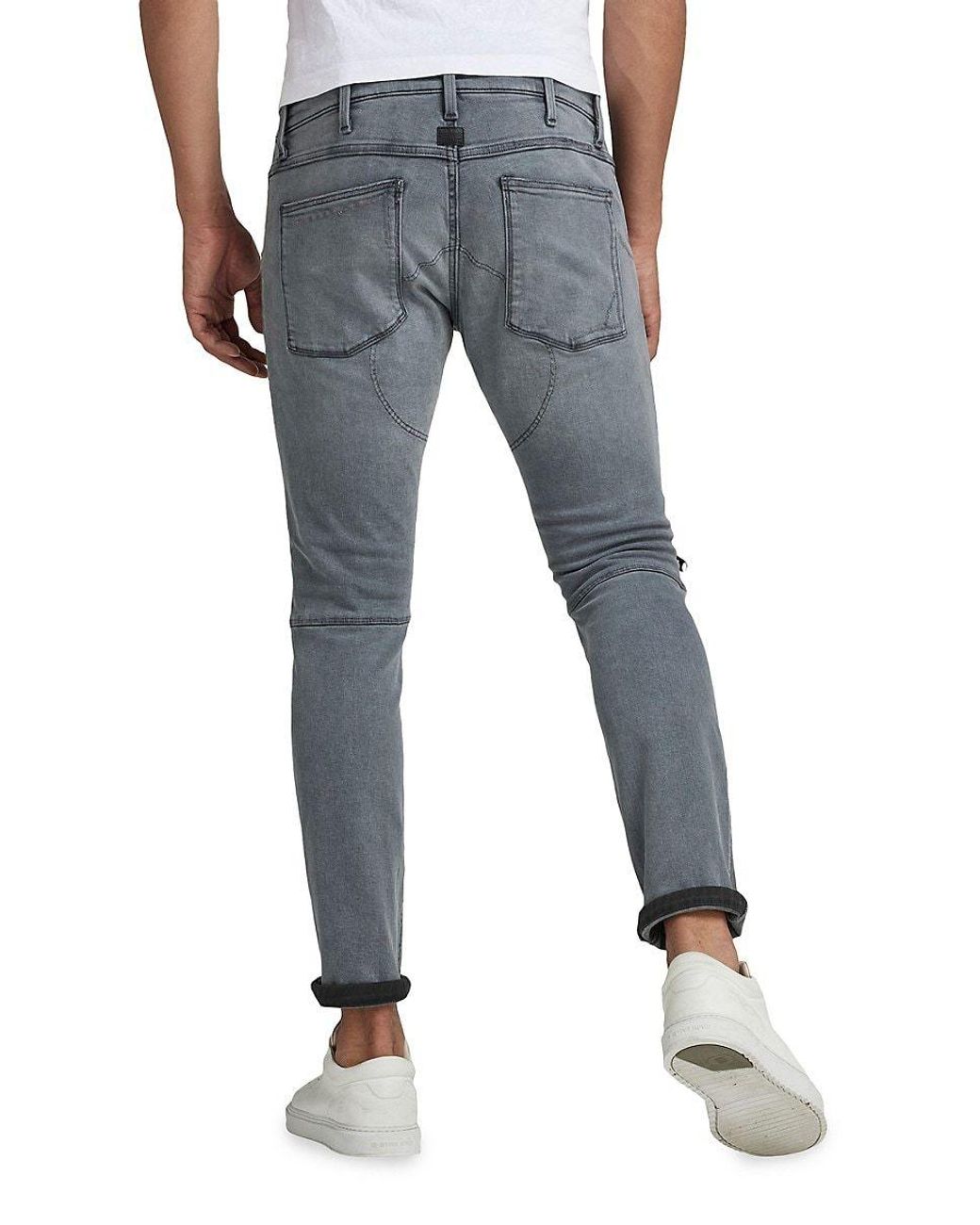 G-Star RAW 5620 3d Zip Knee Skinny Jeans in Blue for Men | Lyst