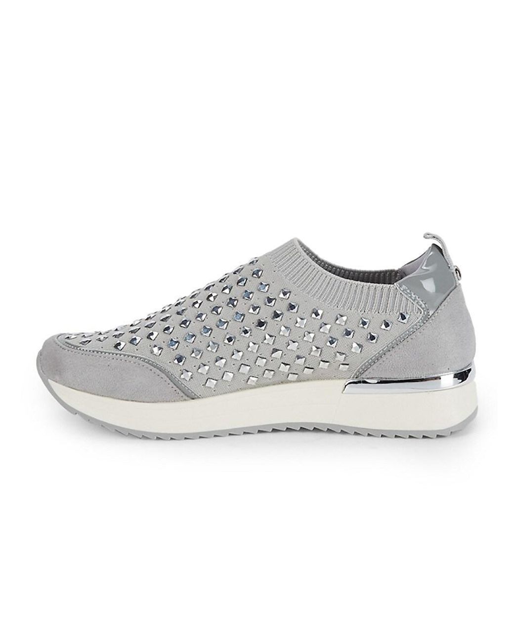 Anne Klein Legacy Studded Sock Sneakers in Black Lyst