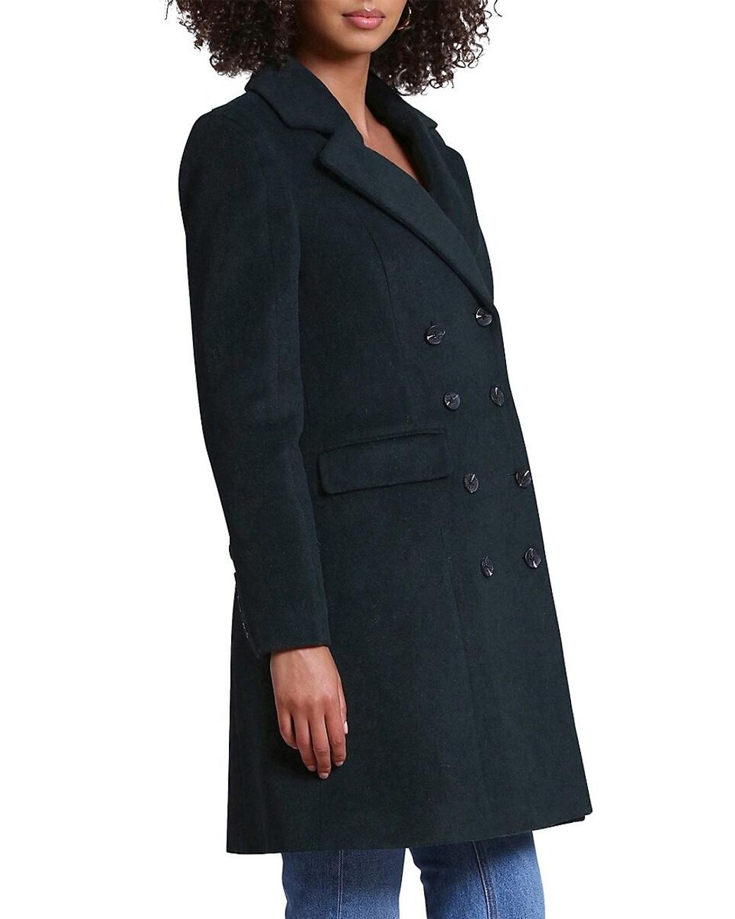 Avec les filles double sales face wool blend coat