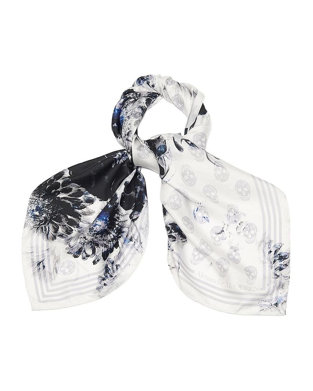 【関税込み】Chiaroscuro Biker Scarf - Alexander McQueen - Tw Alexander McQueen Chiaroscuro Biker Foulard | italist