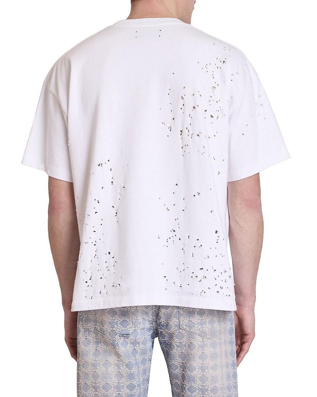 Amiri Hollywood Shotgun Logo T-Shirt in White for Men | Lyst