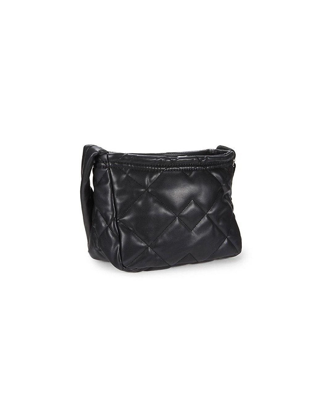 Markese Black Quilted Leather Crossbody Bag, Best Price and Reviews