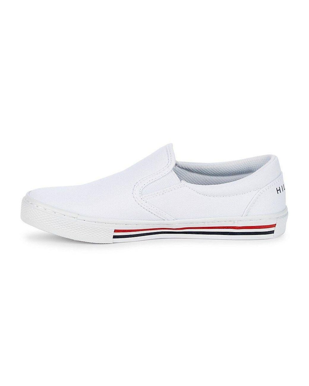 Tommy Hilfiger Lezari Slip-on Sneakers in White | Lyst