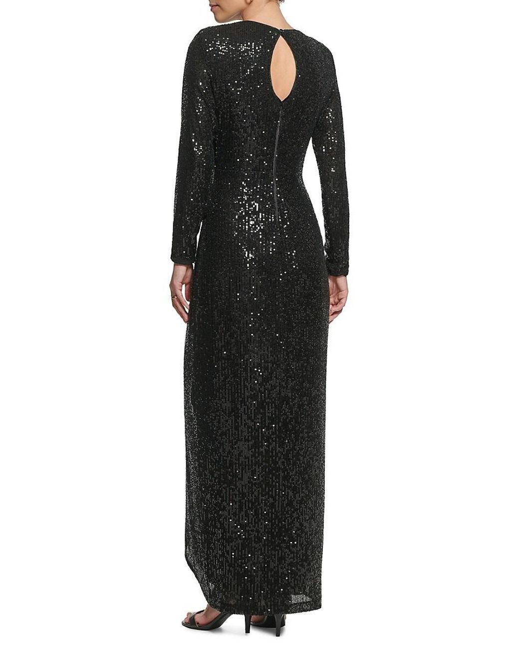 Vince camuto black shop sequin dress
